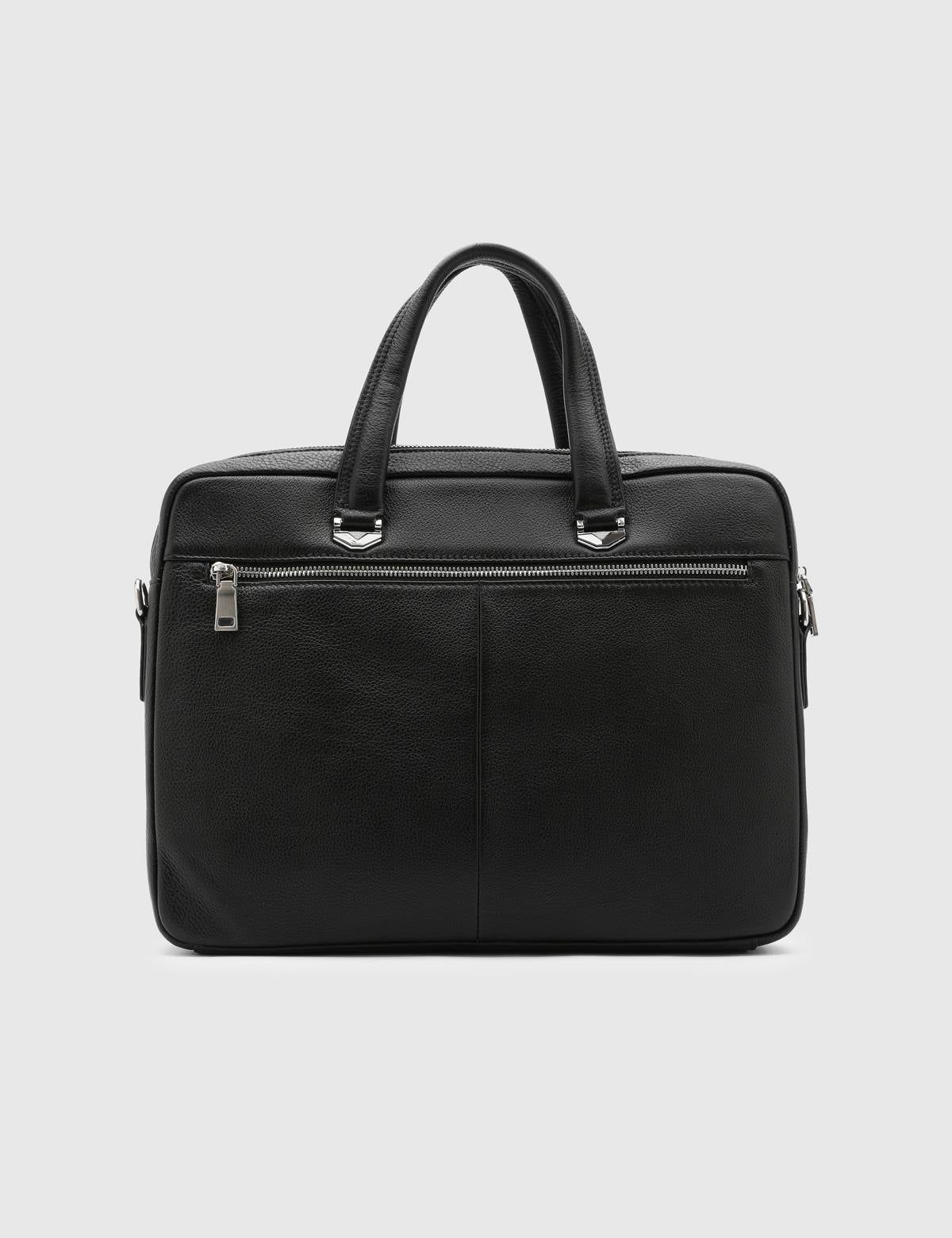 Marc Black Leather Men's Handbag