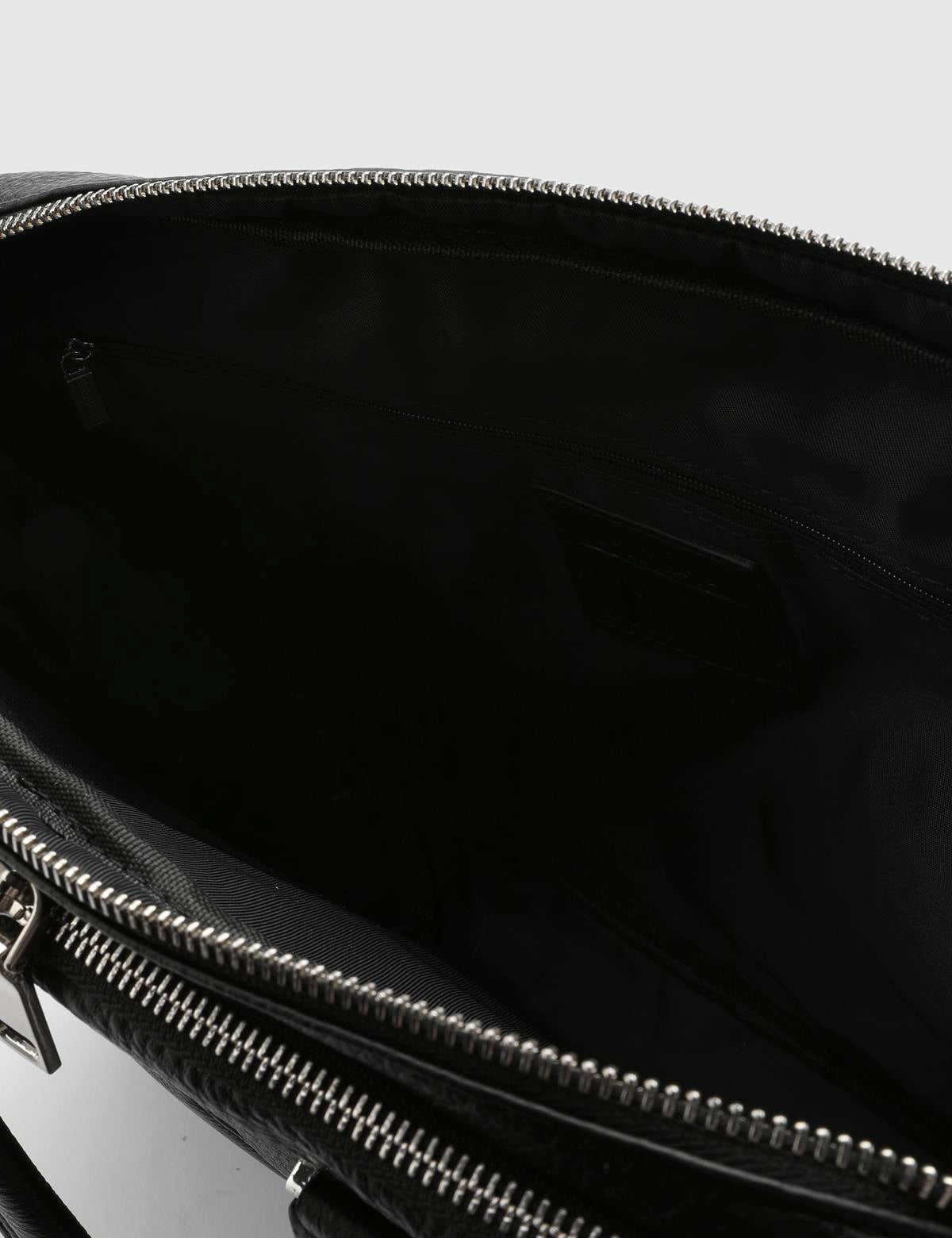 Marc Black Leather Men's Handbag