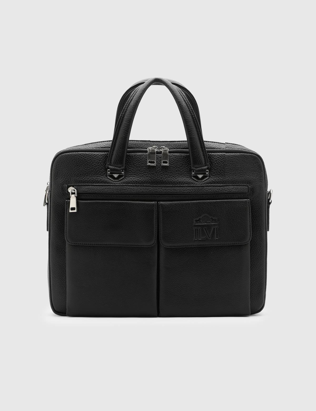 Marc Black Leather Men's Handbag