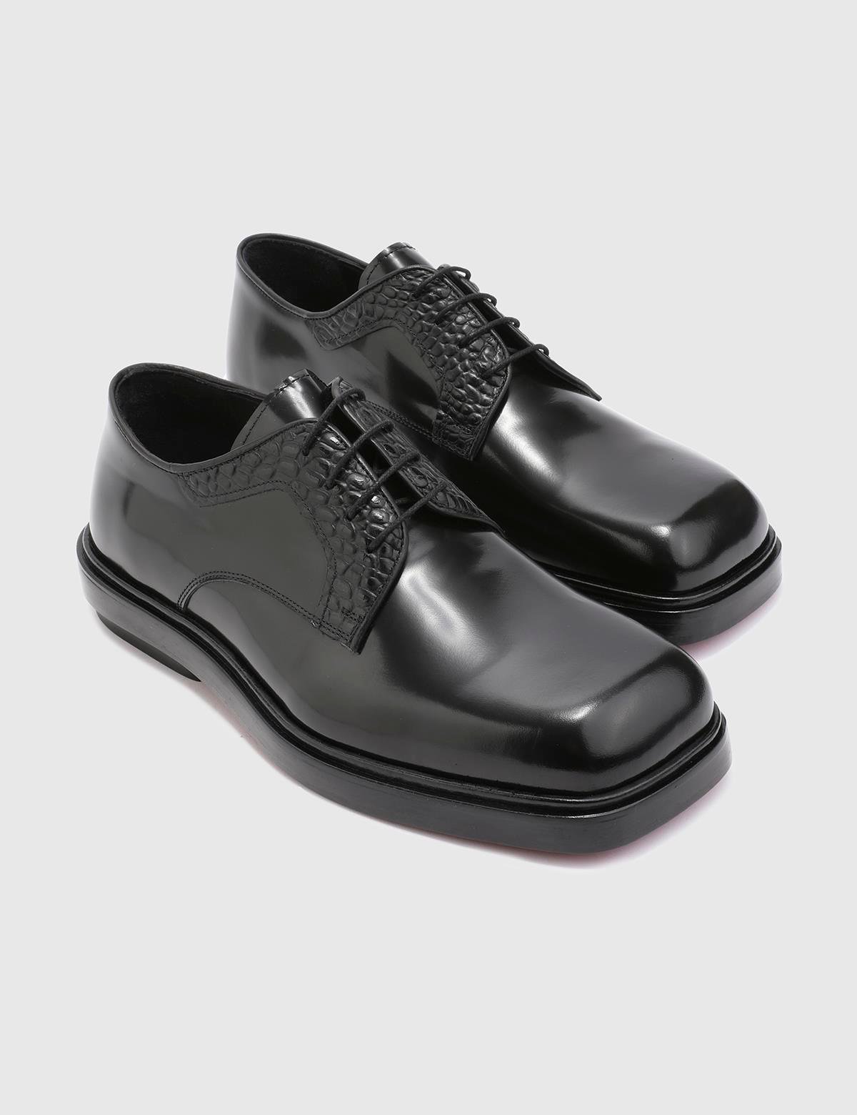 Marlow Black Florentic Leather Men's Oxford