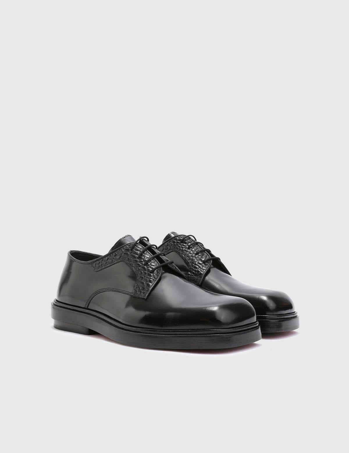 Marlow Black Florentic Leather Men's Oxford