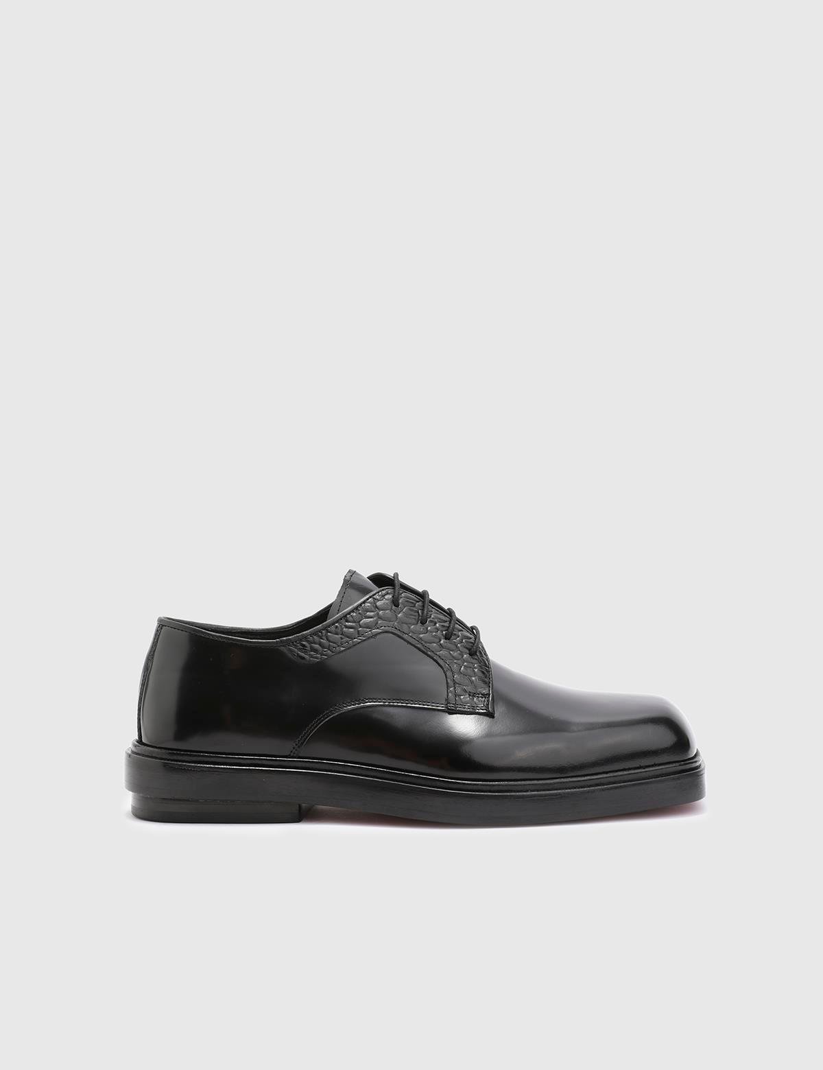 Marlow Black Florentic Leather Men's Oxford