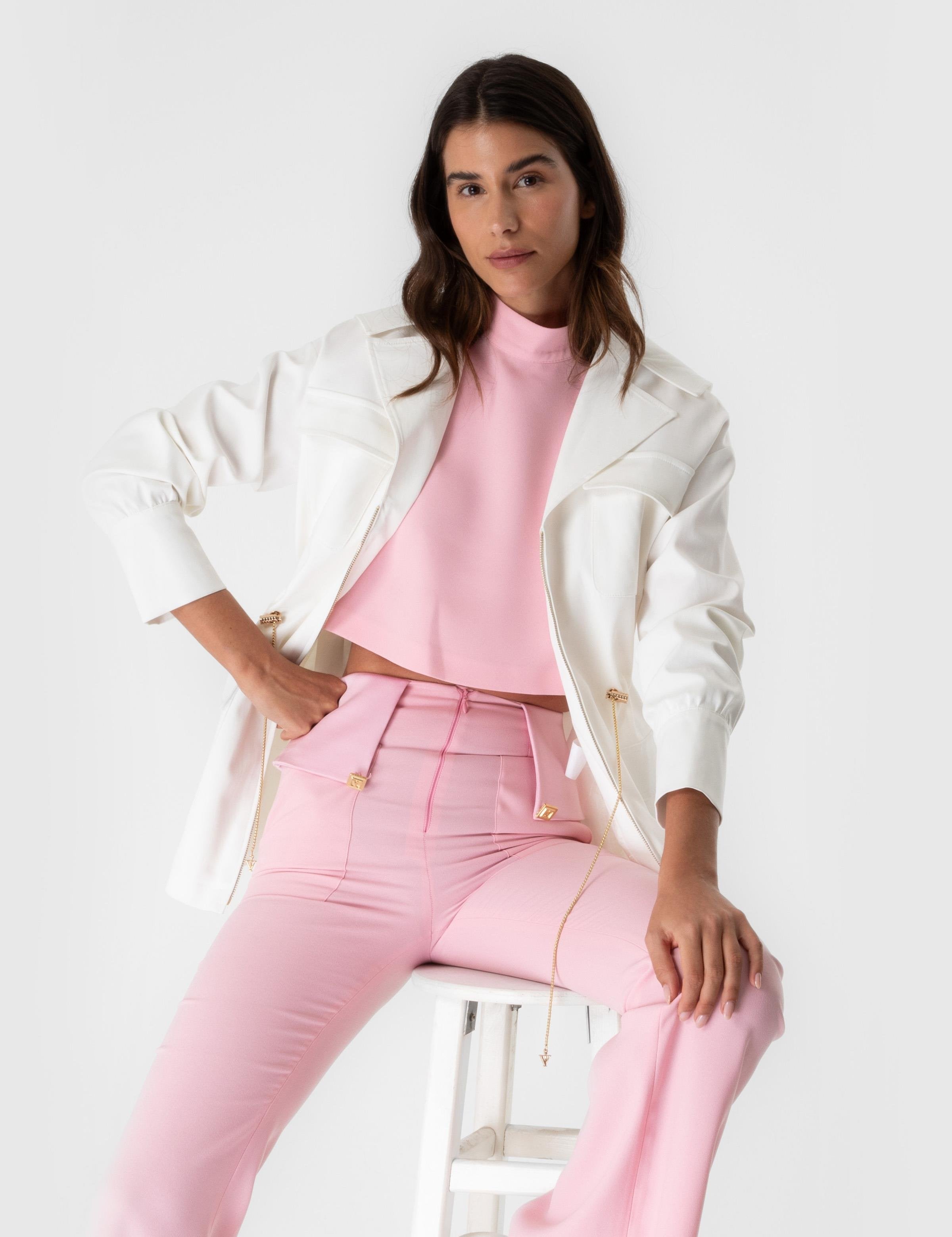 Matia White Women's Trench Coat