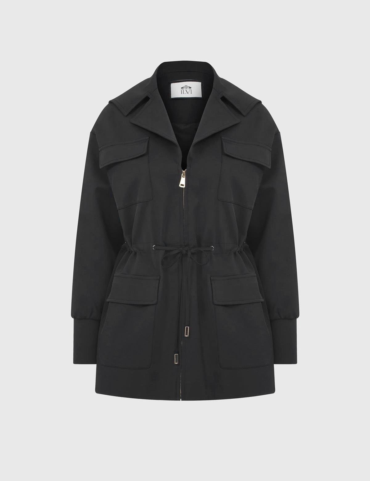 Matia Black Women's Trench Coat