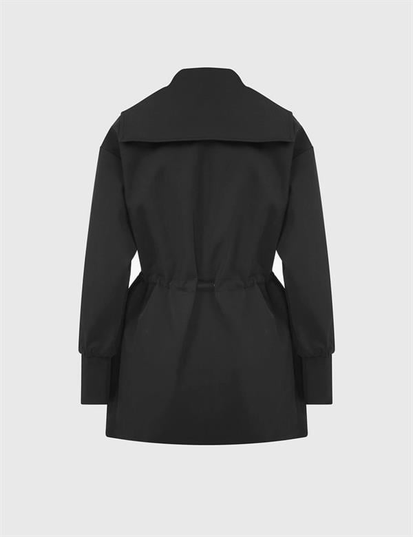 Matia Black Women's Trench Coat