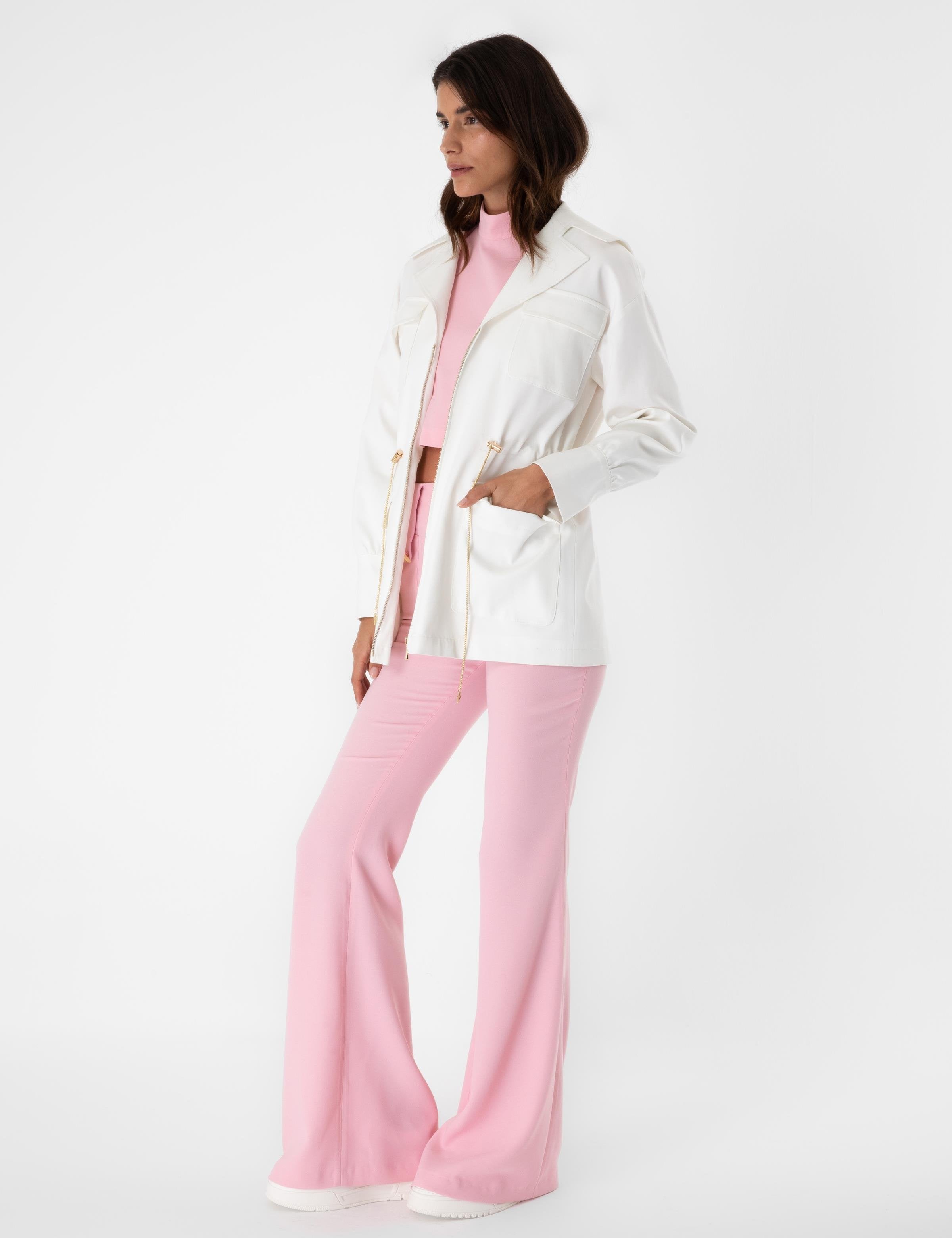 Matia White Women's Trench Coat