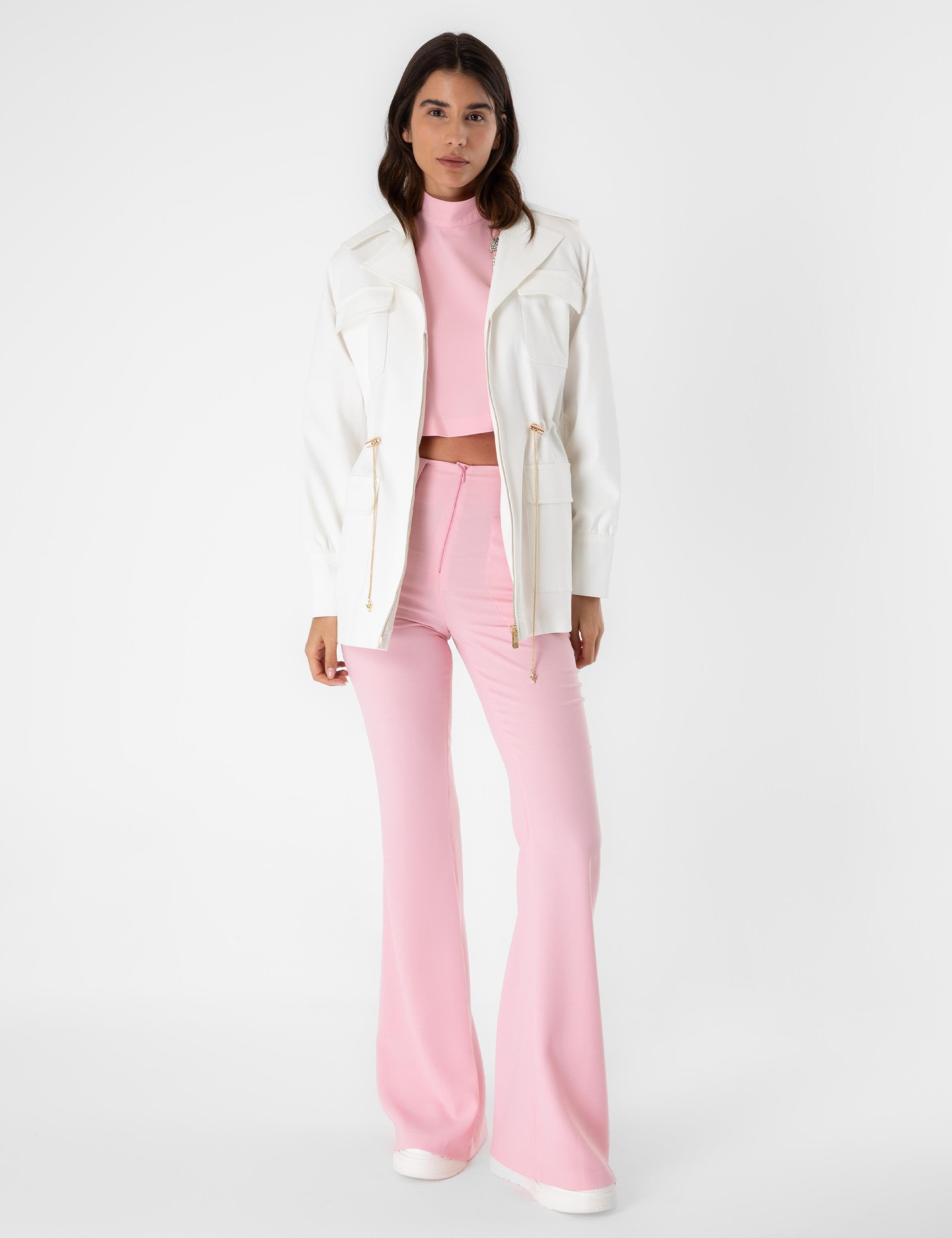 Matia White Women's Trench Coat