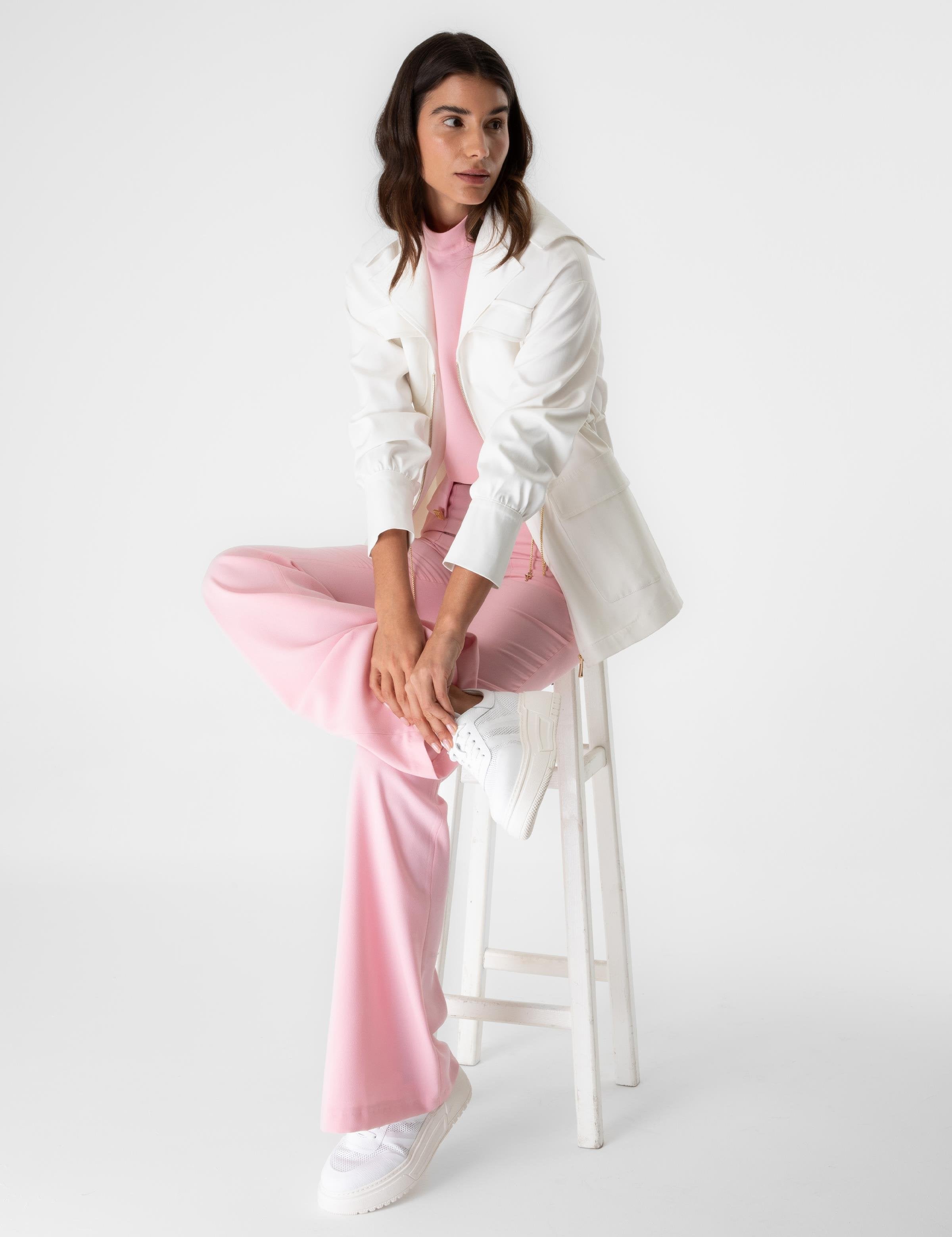 Matia White Women's Trench Coat