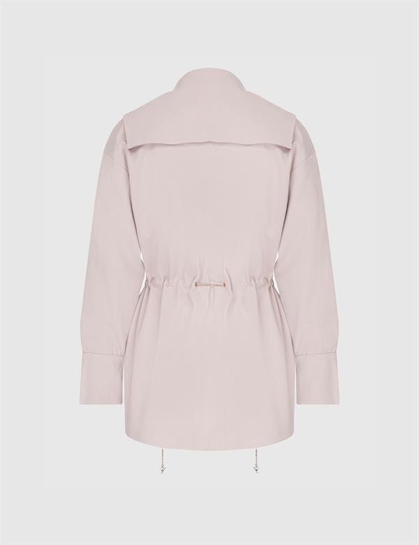 Matia Powder Pink Women's Trench Coat