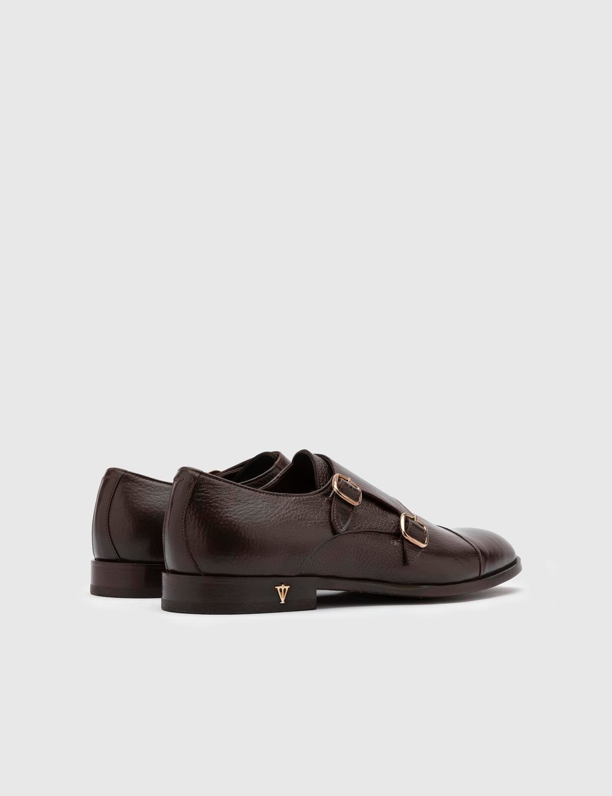 Mauri Brown Buffalo-Deer Leather Men's Monk Shoe
