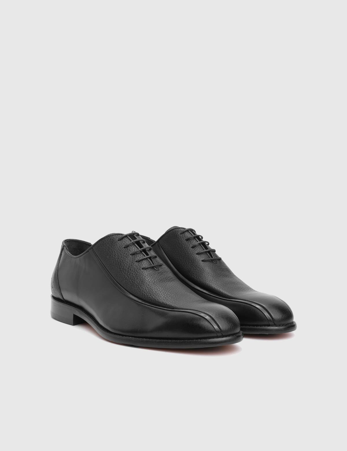 Mendez Black Floater Aniline Leather Men's Oxford