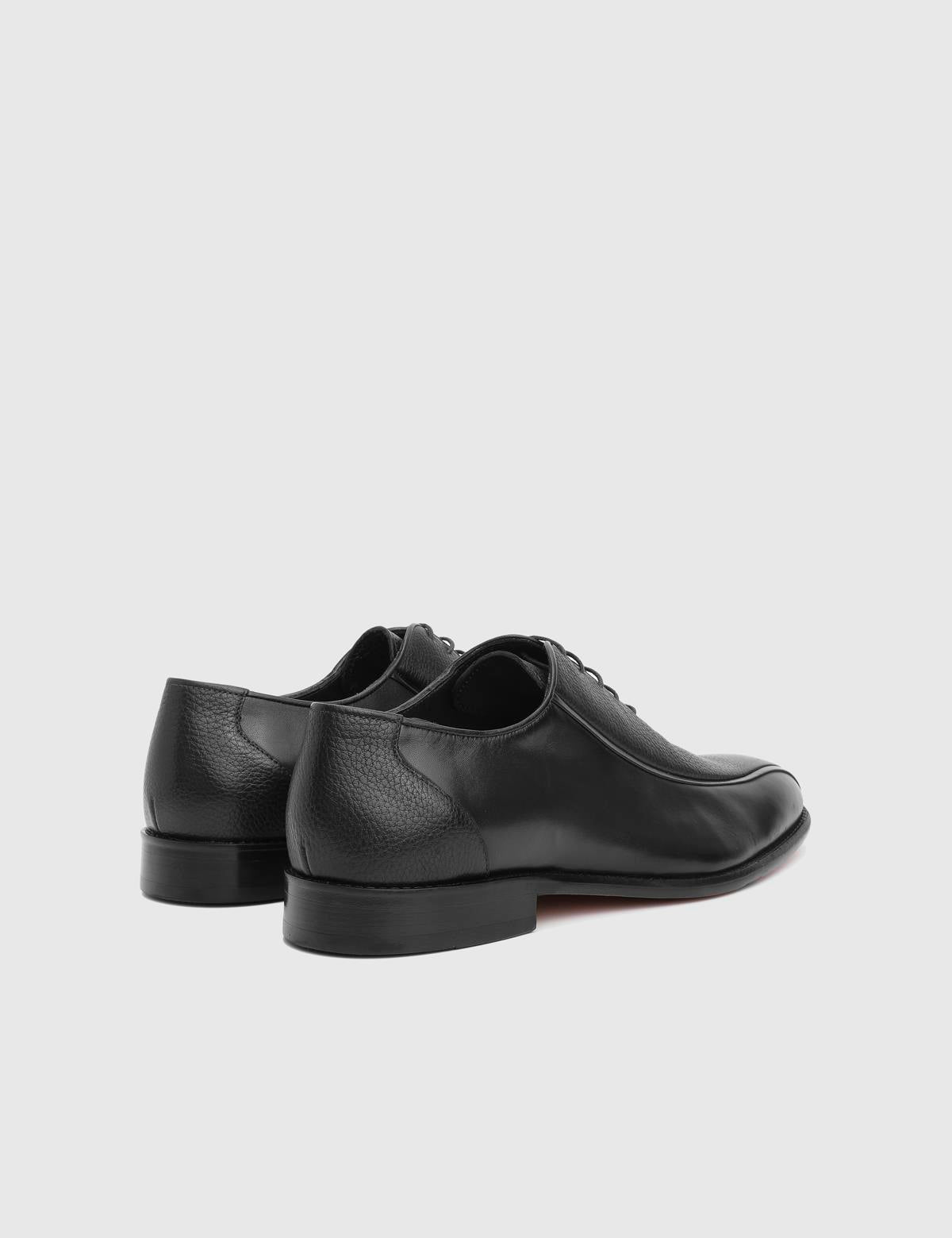 Mendez Black Floater Aniline Leather Men's Oxford