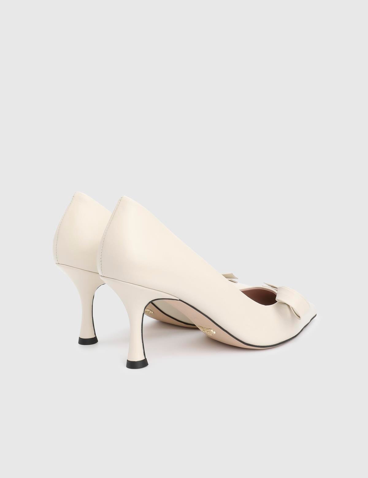 Merisa Beige Leather Women's Pump