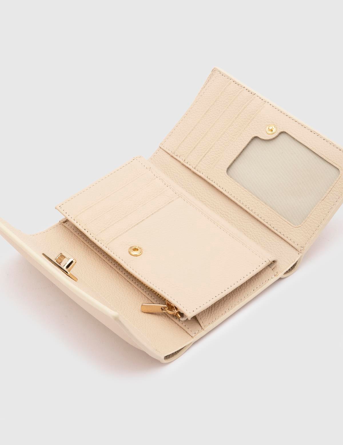 Merrill Beige Floater Leather Women's Wallet