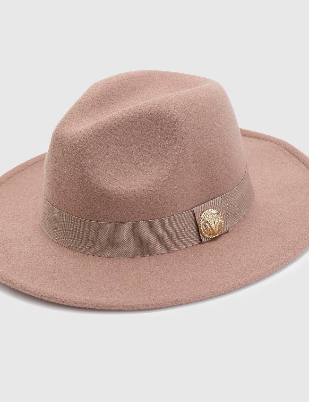 Minako Beige Cashmere Women's Hat