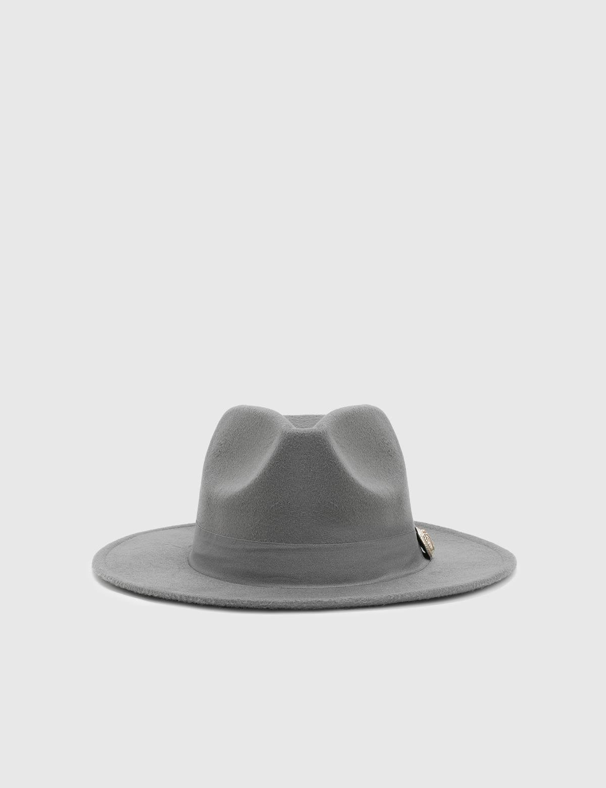 Minako Grey Cashmere Women's Hat