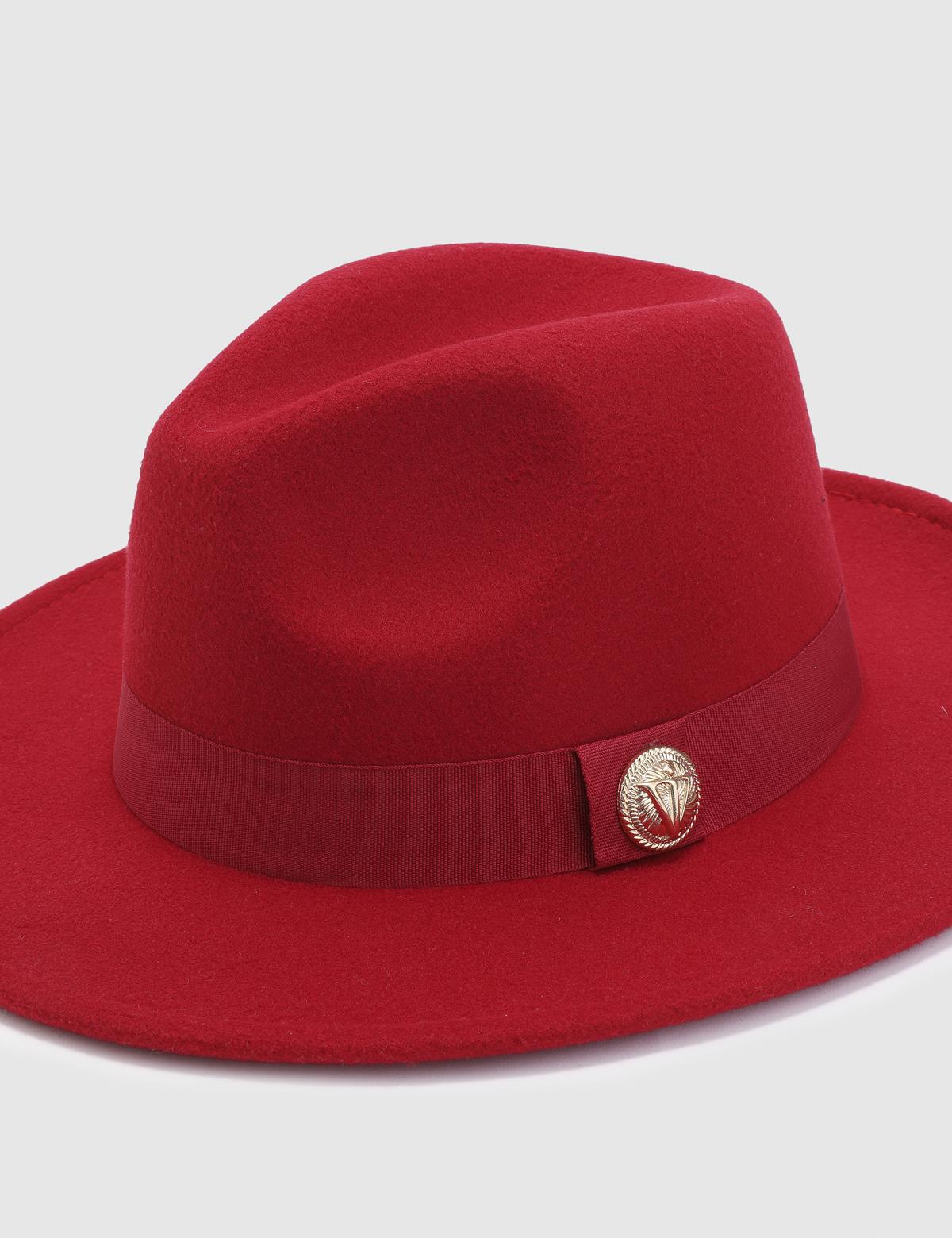 Minako Red Cashmere Women's Hat