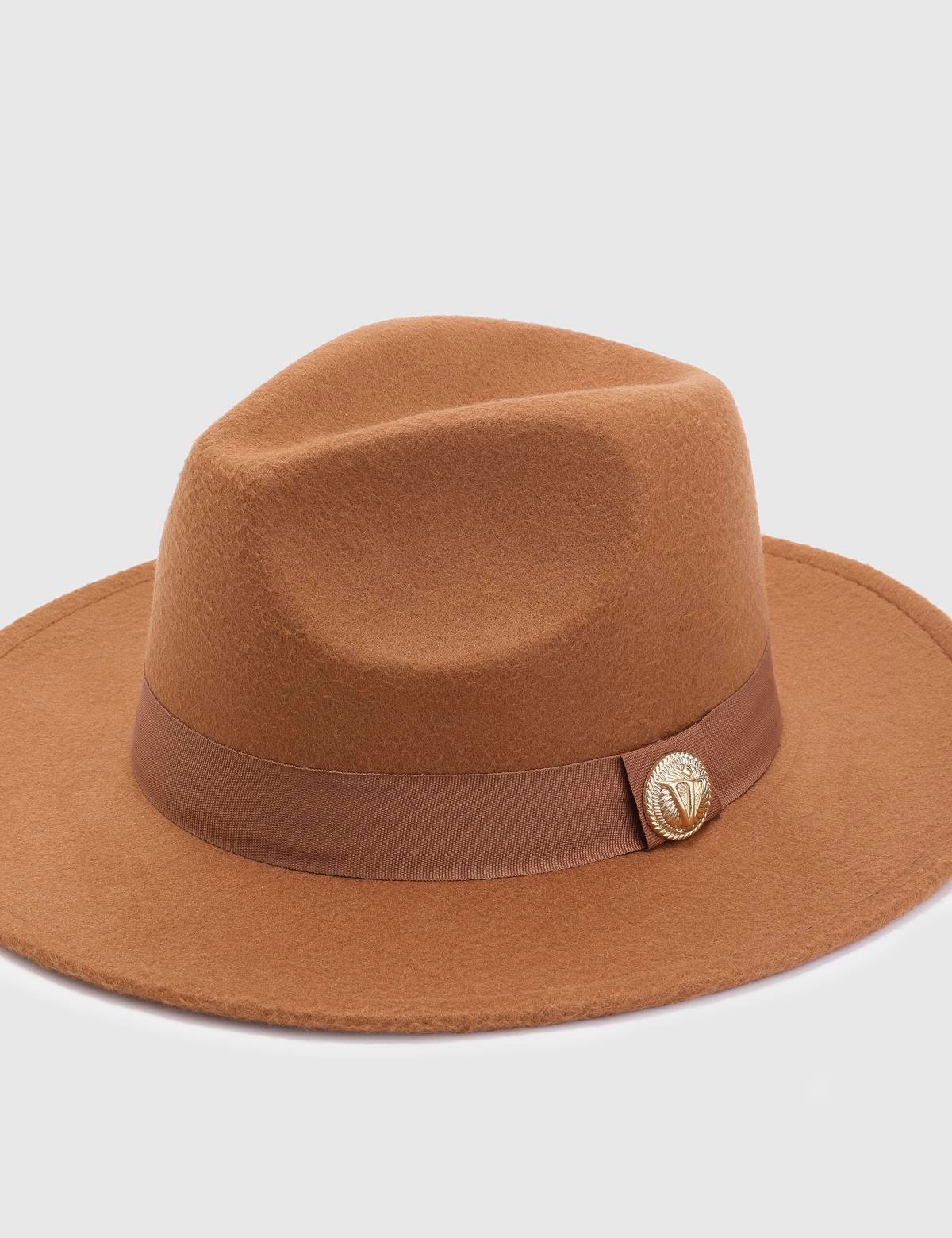 Minako Saddle Brown Cashmere Women's Hat