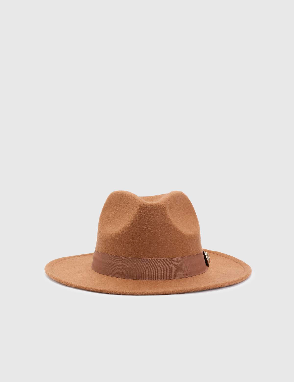 Minako Saddle Brown Cashmere Women's Hat