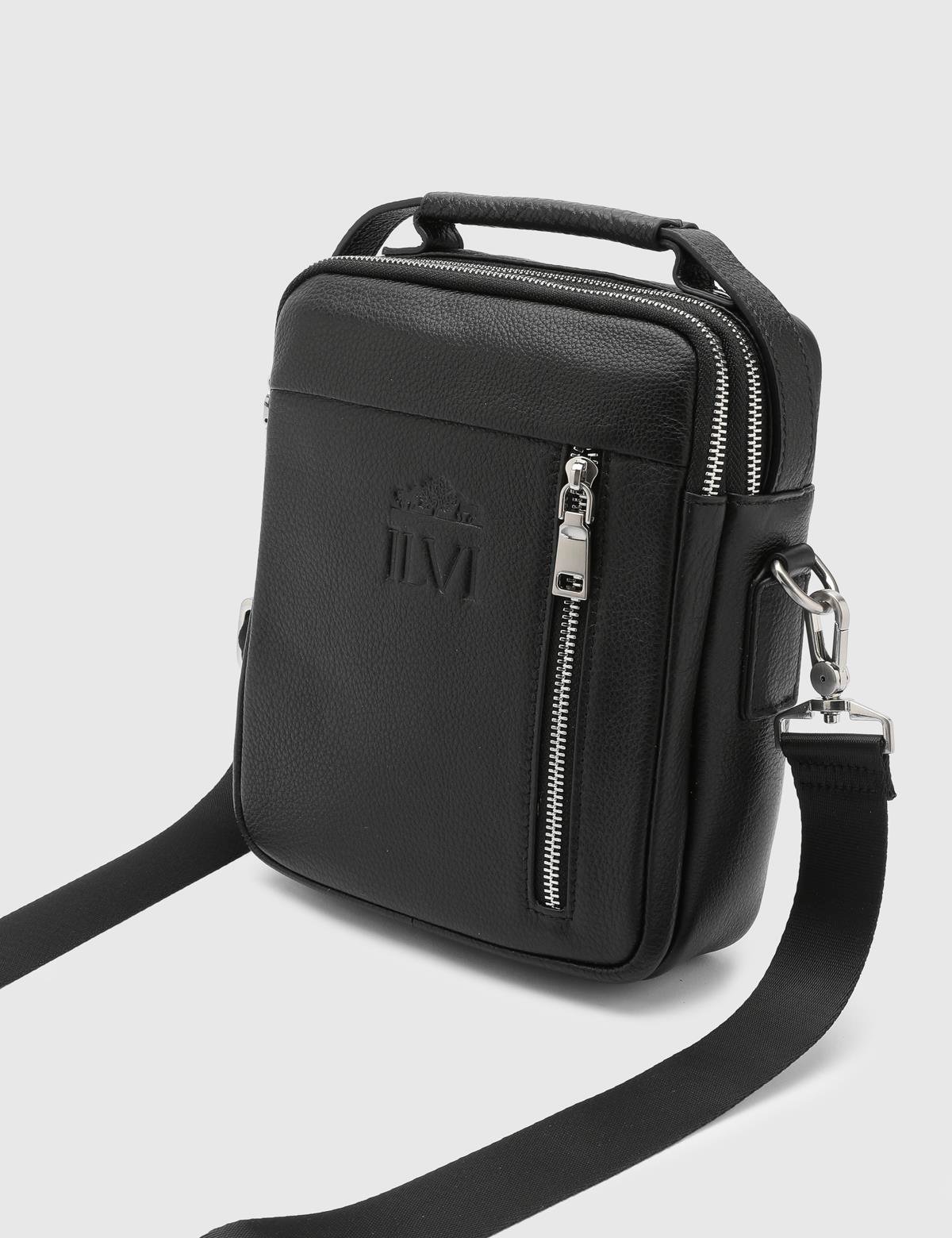 Moritz Black Leather Men's Handbag