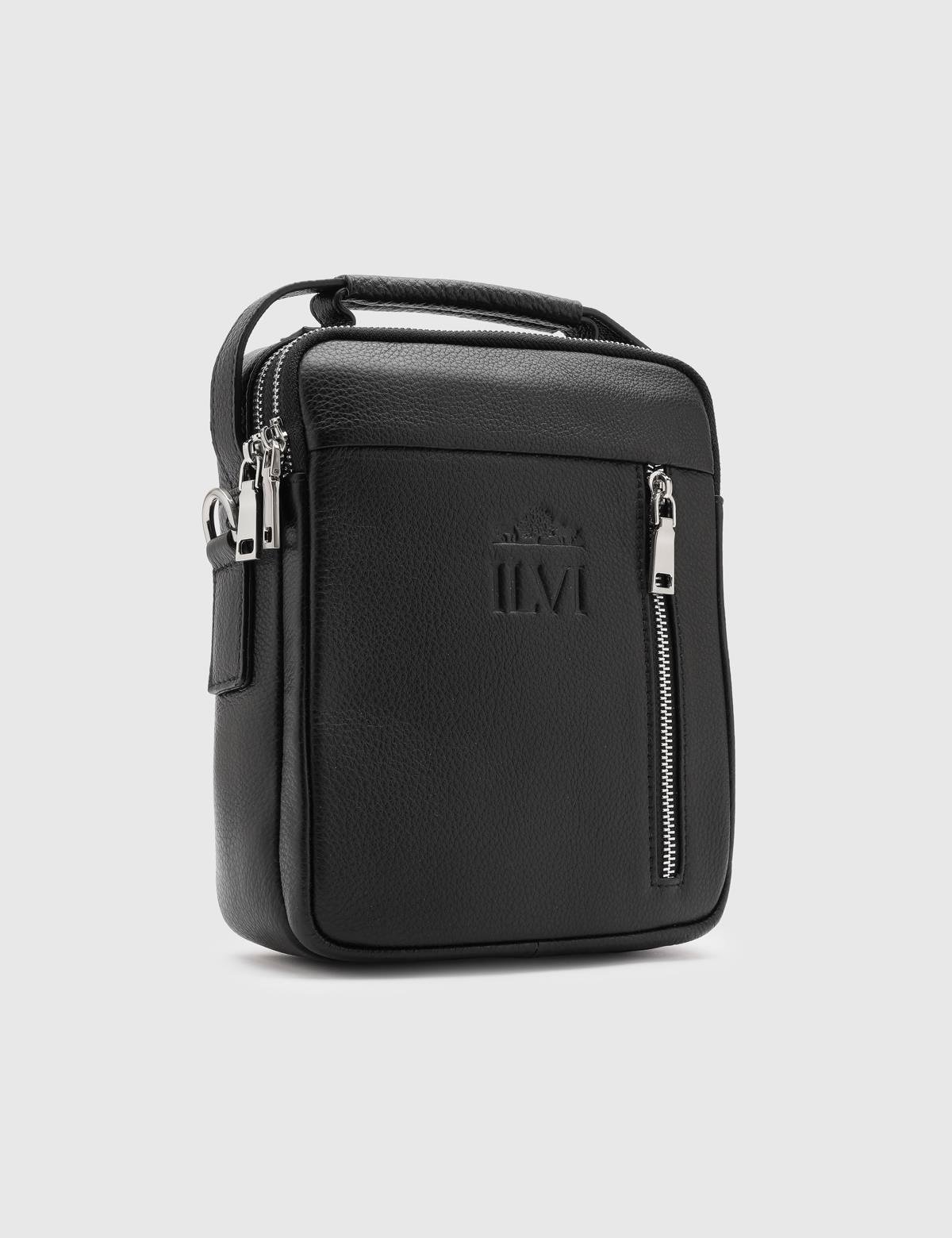 Moritz Black Leather Men's Handbag