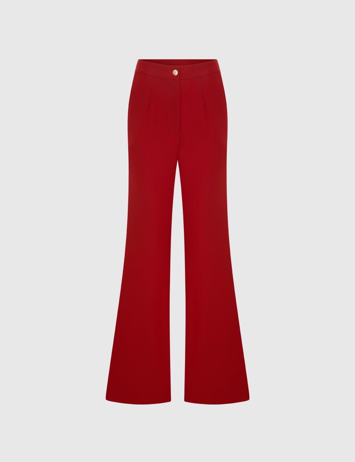 Nallely Red Women's Trousers