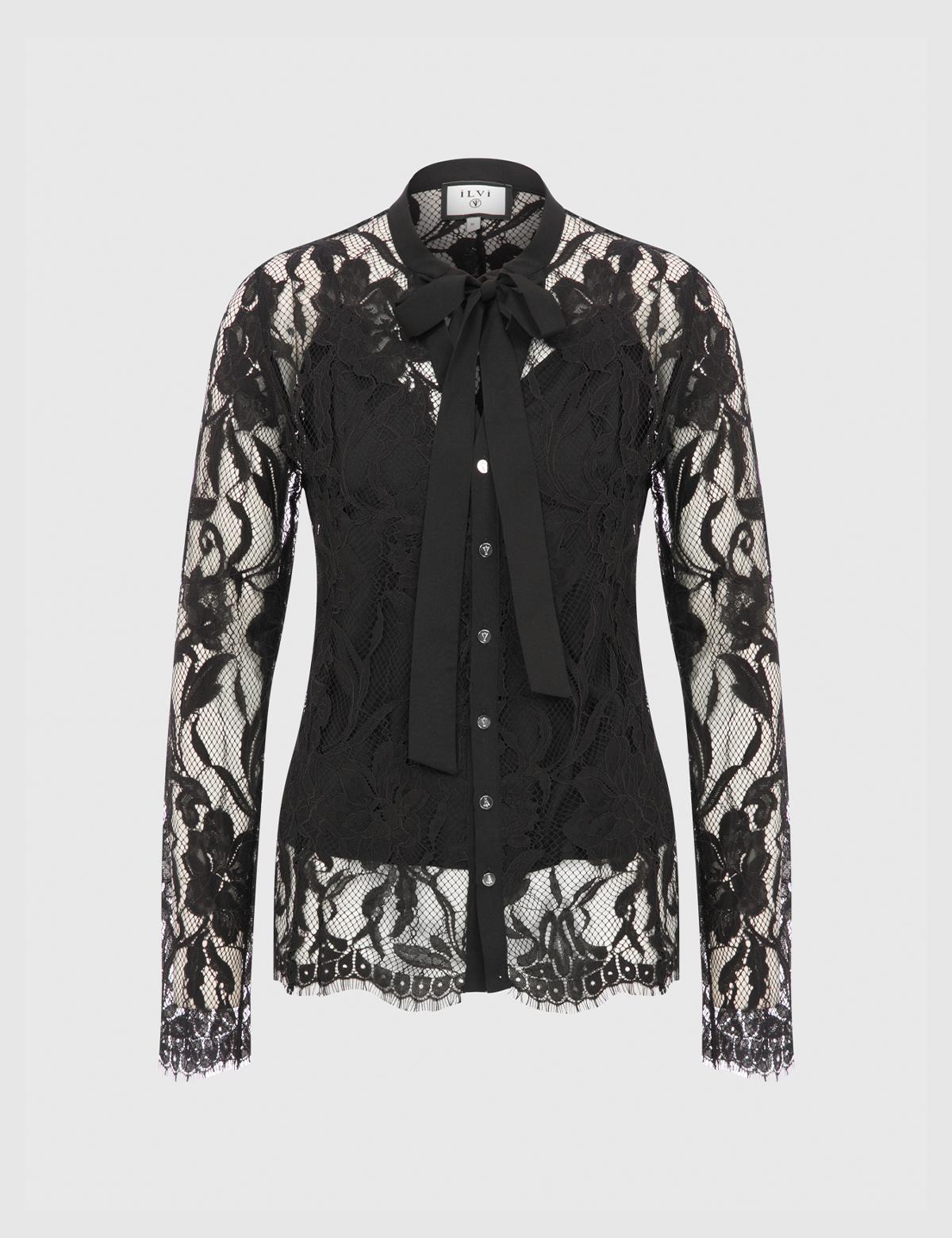 Narciso Black Women's Lace Shirt