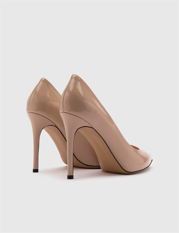 Nelli Beige Patent Leather Women's Stiletto