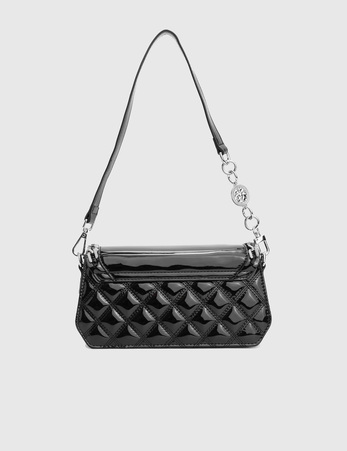 Nereid Glossy Black Women's Shoulder Bag