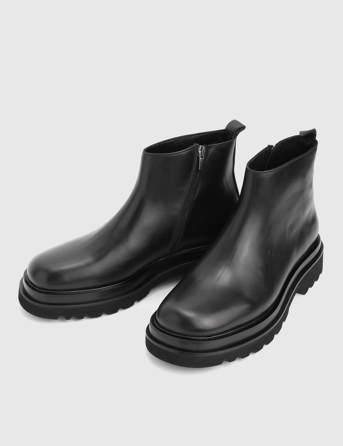 Noro Black Leather Men's Boot