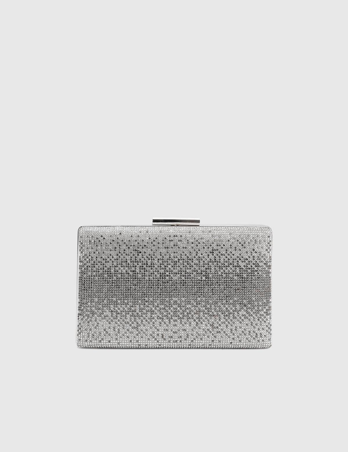 Nysa Silver Women's Clutch