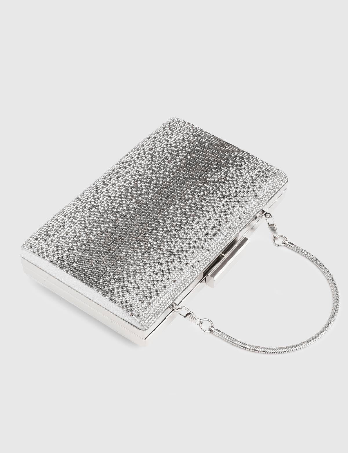 Nysa Silver Women's Clutch
