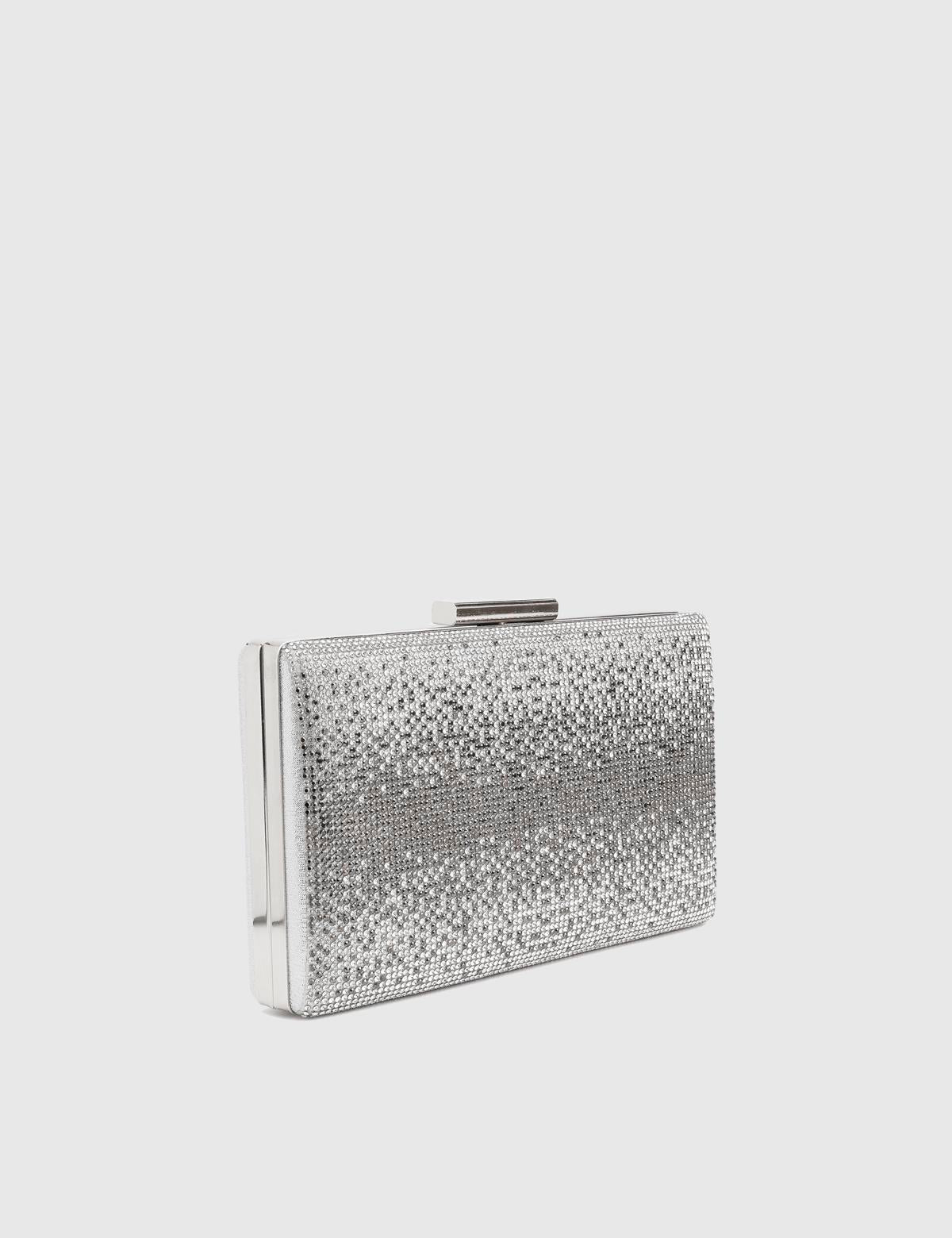 Nysa Silver Women's Clutch