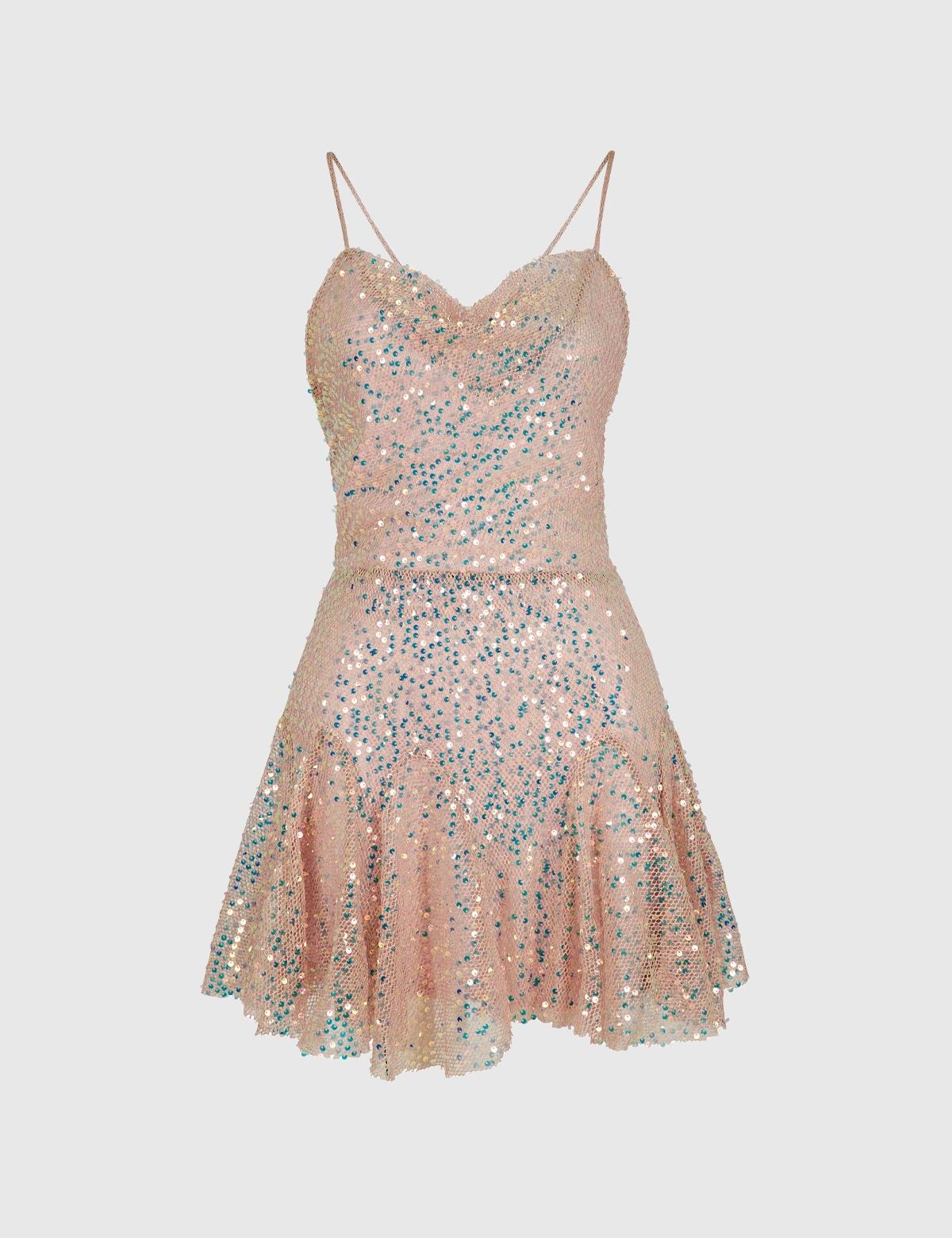 Olina Salmon Pink Women's Dress