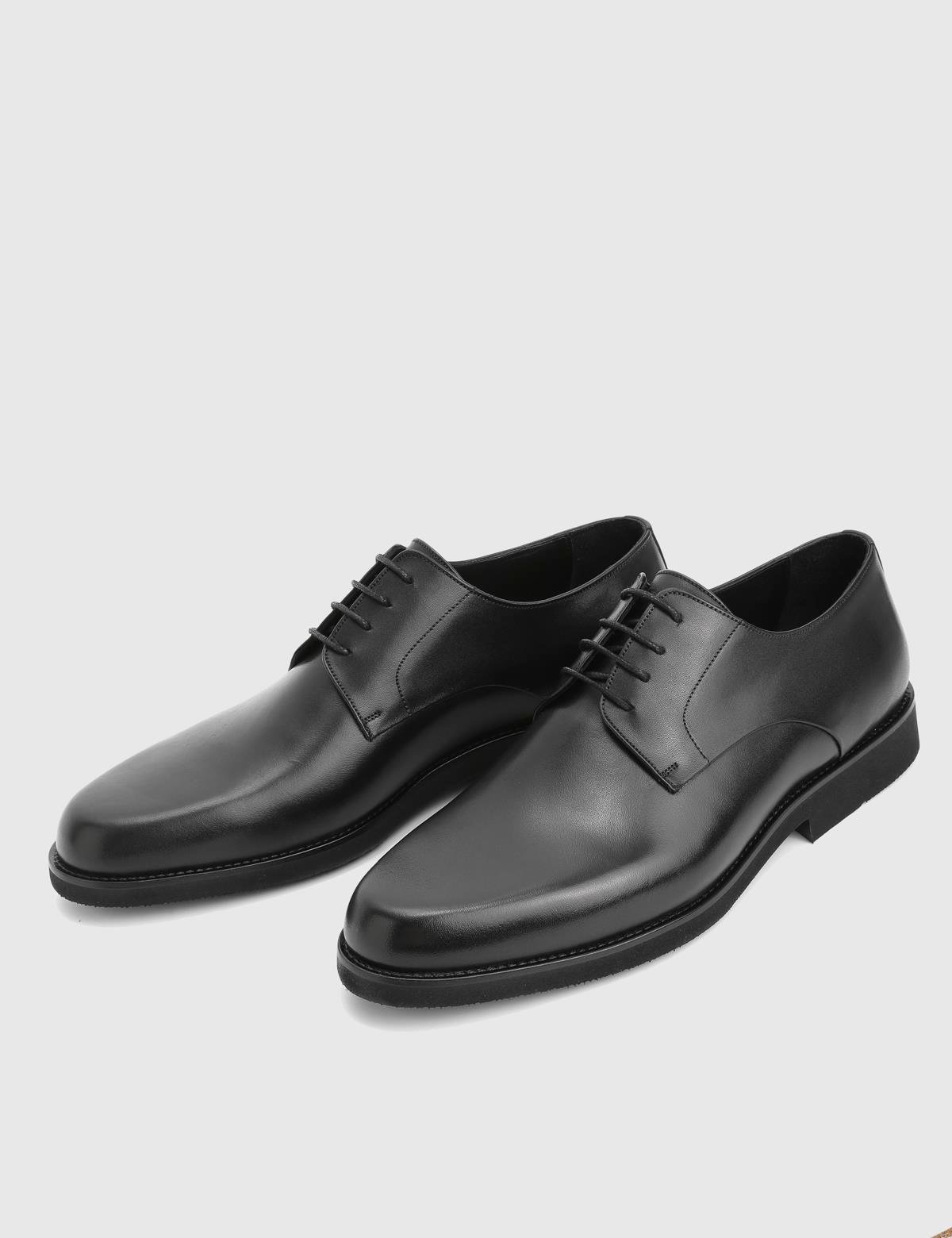 Pablo Black Leather Men's Classic Shoe