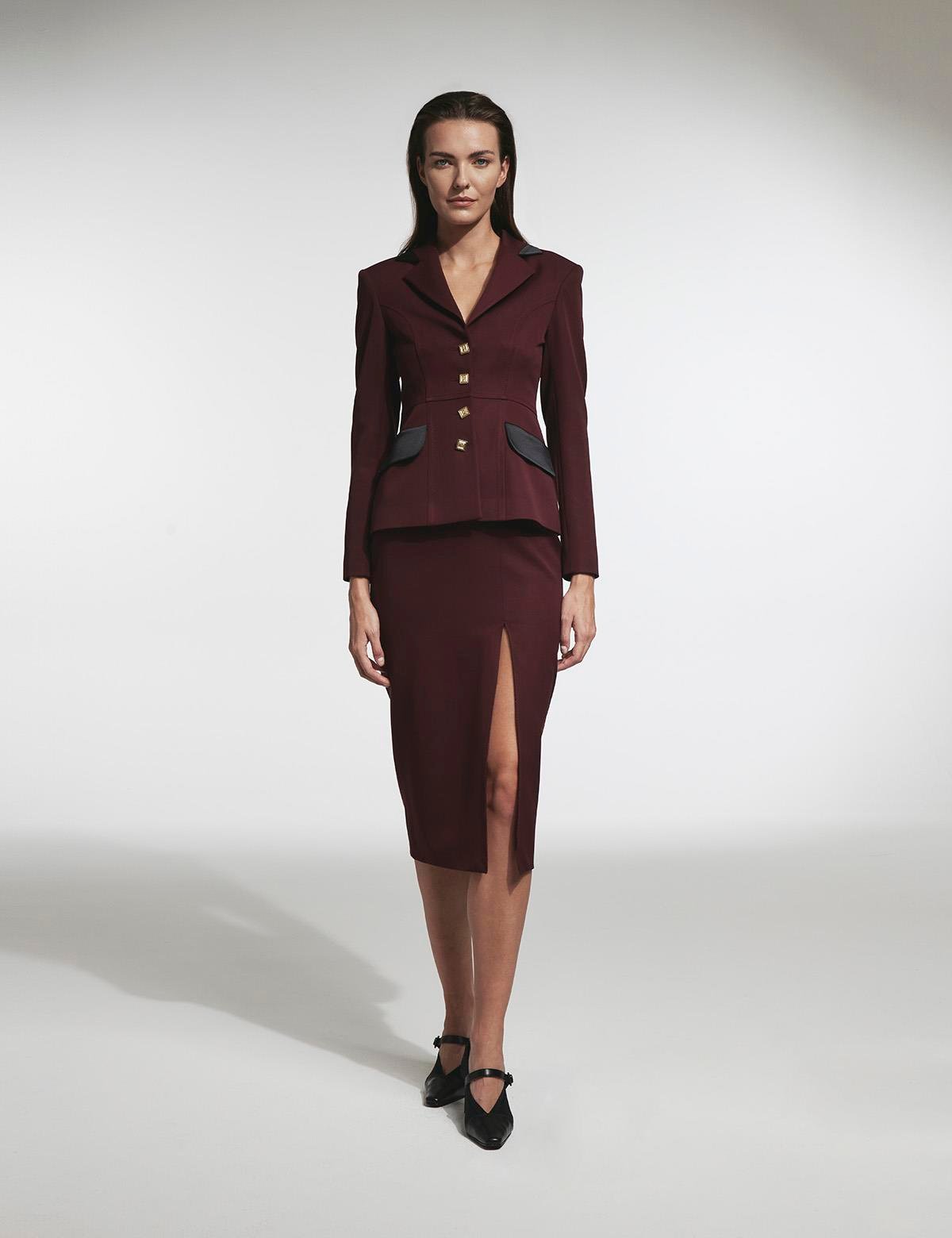 Patrice Burgundy Women's Jacket