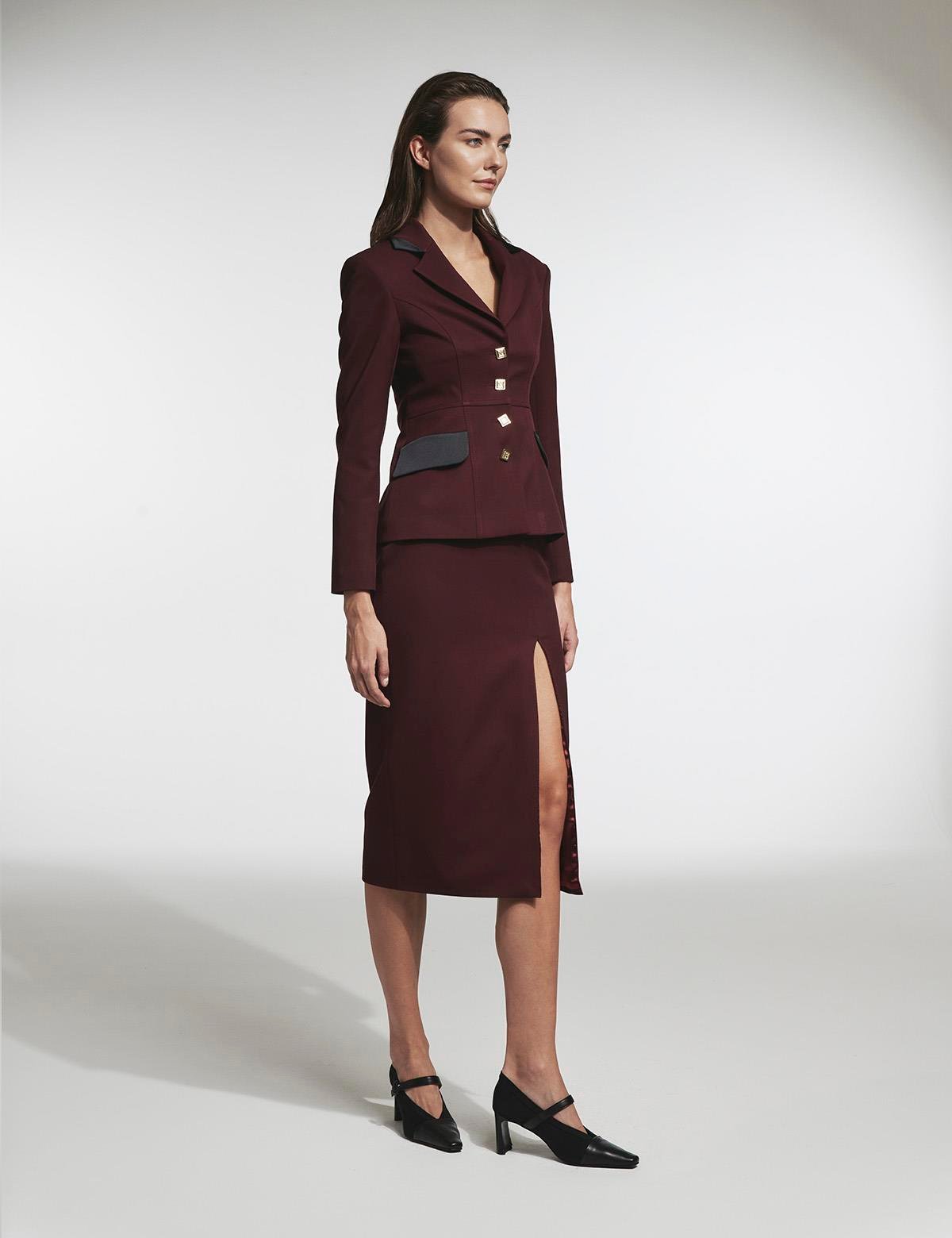 Patrice Burgundy Women's Jacket