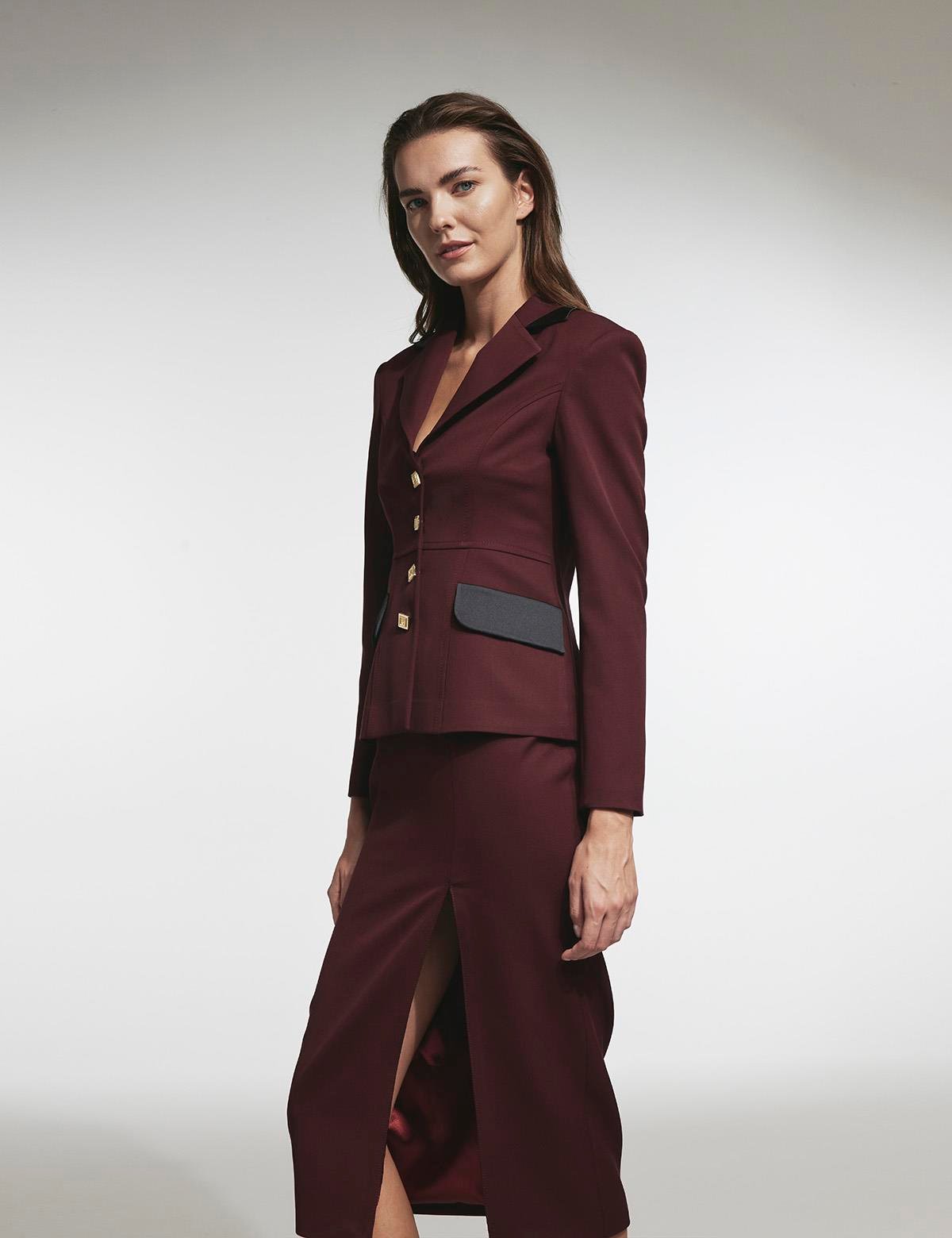 Patrice Burgundy Women's Jacket