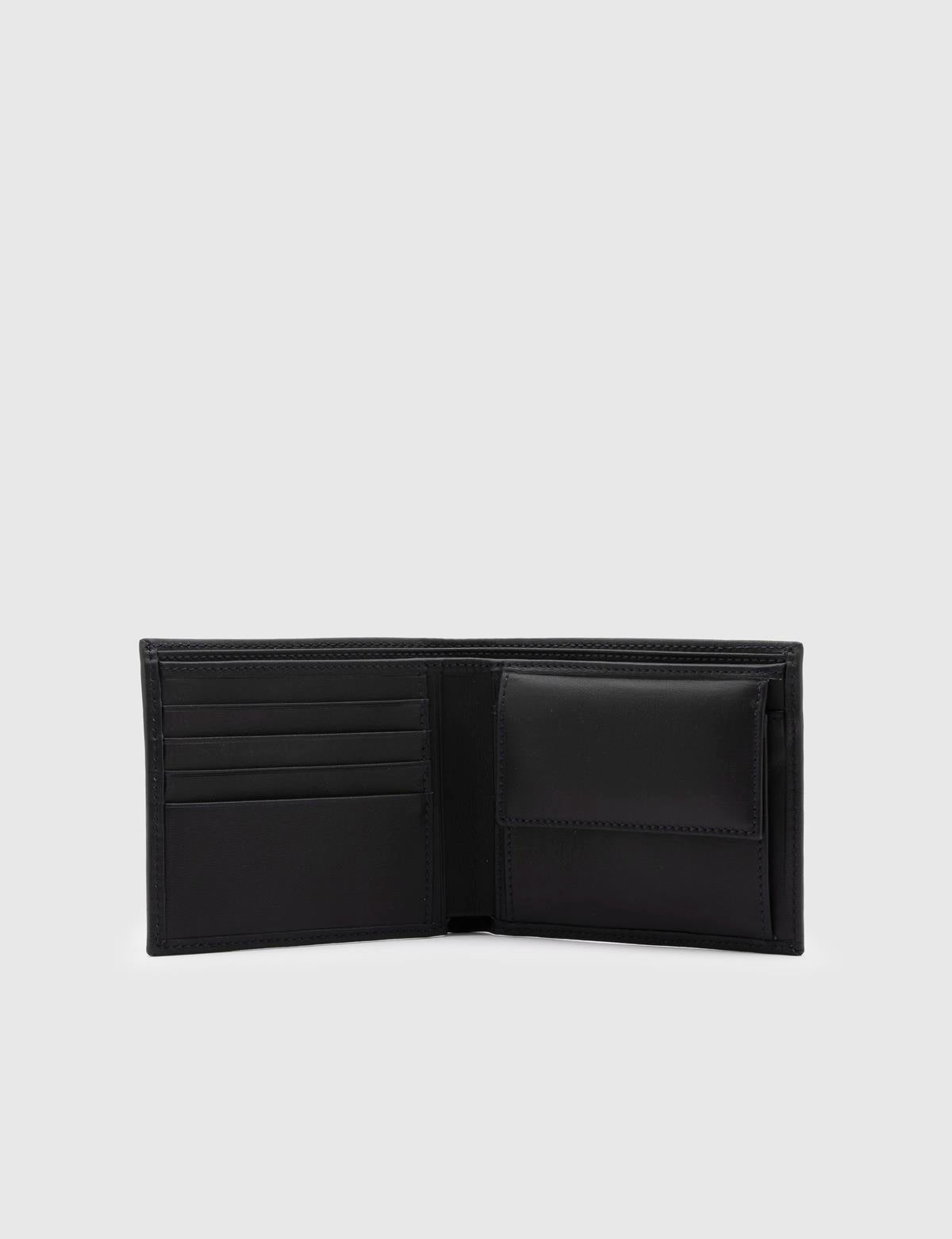 Percy Navy Blue Leather Men's Wallet