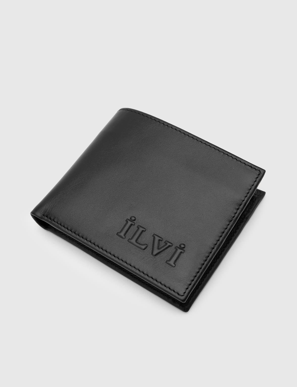 Percy Black Leather Men's Wallet