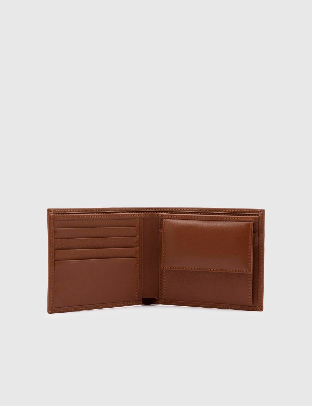Percy Saddle Brown Leather Men's Wallet