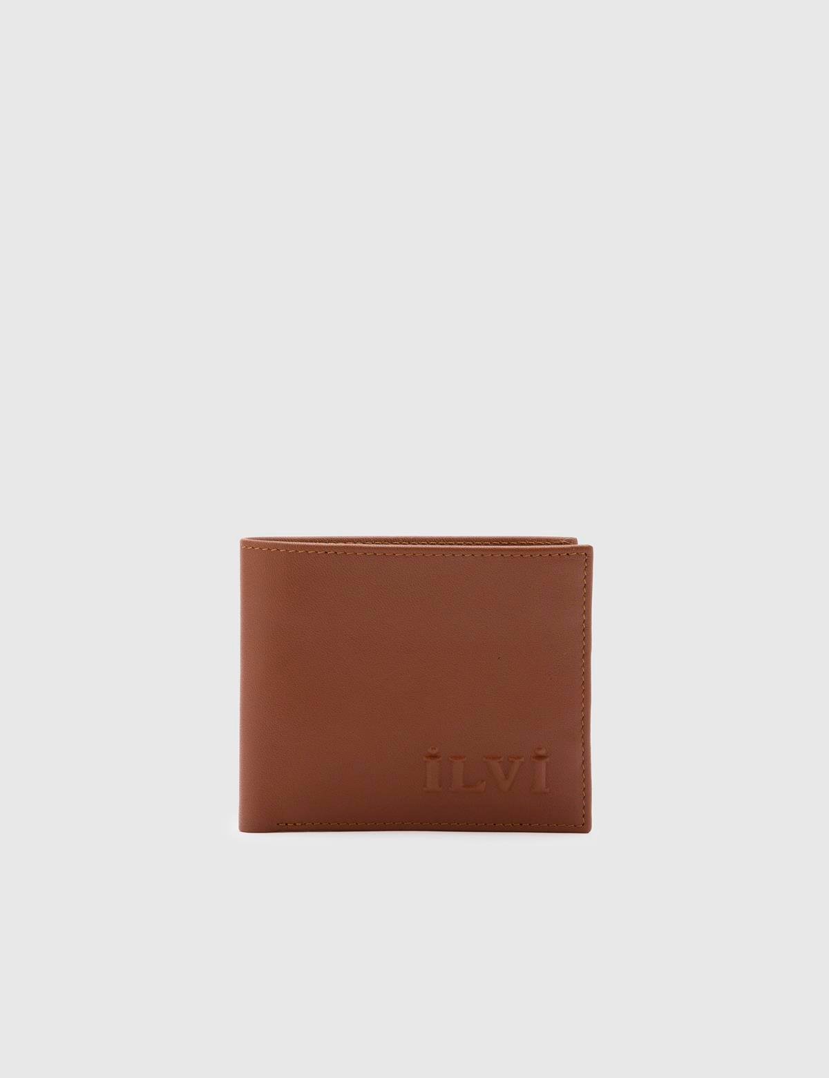 Percy Saddle Brown Leather Men's Wallet