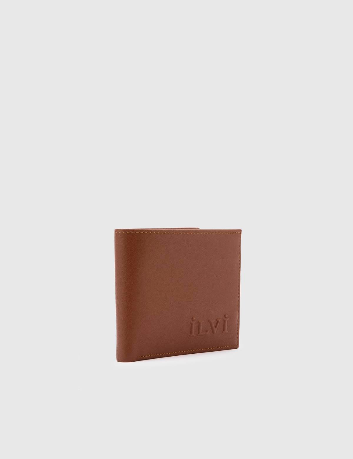 Percy Saddle Brown Leather Men's Wallet