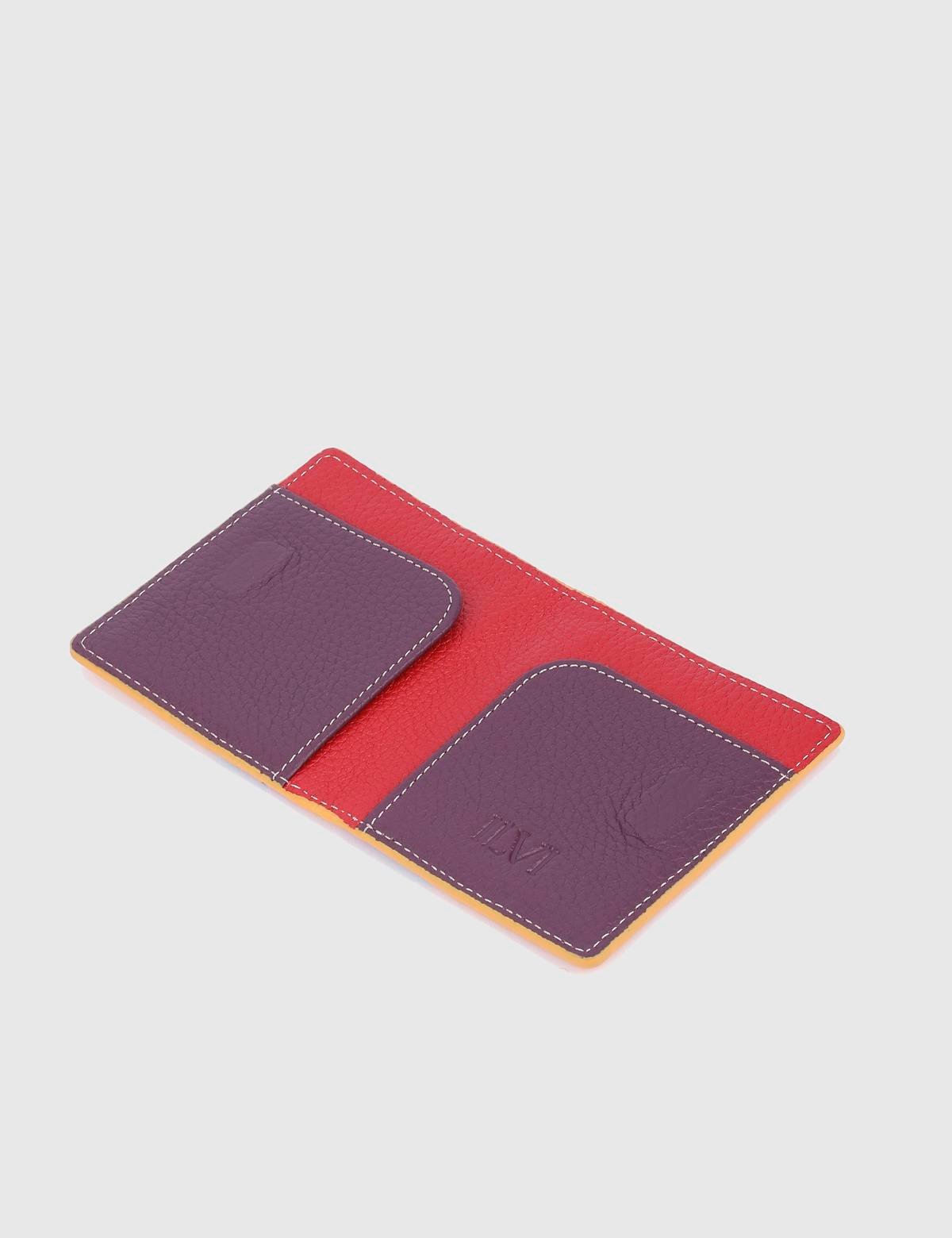 Piura Yellow Leather Unisex Card Holder