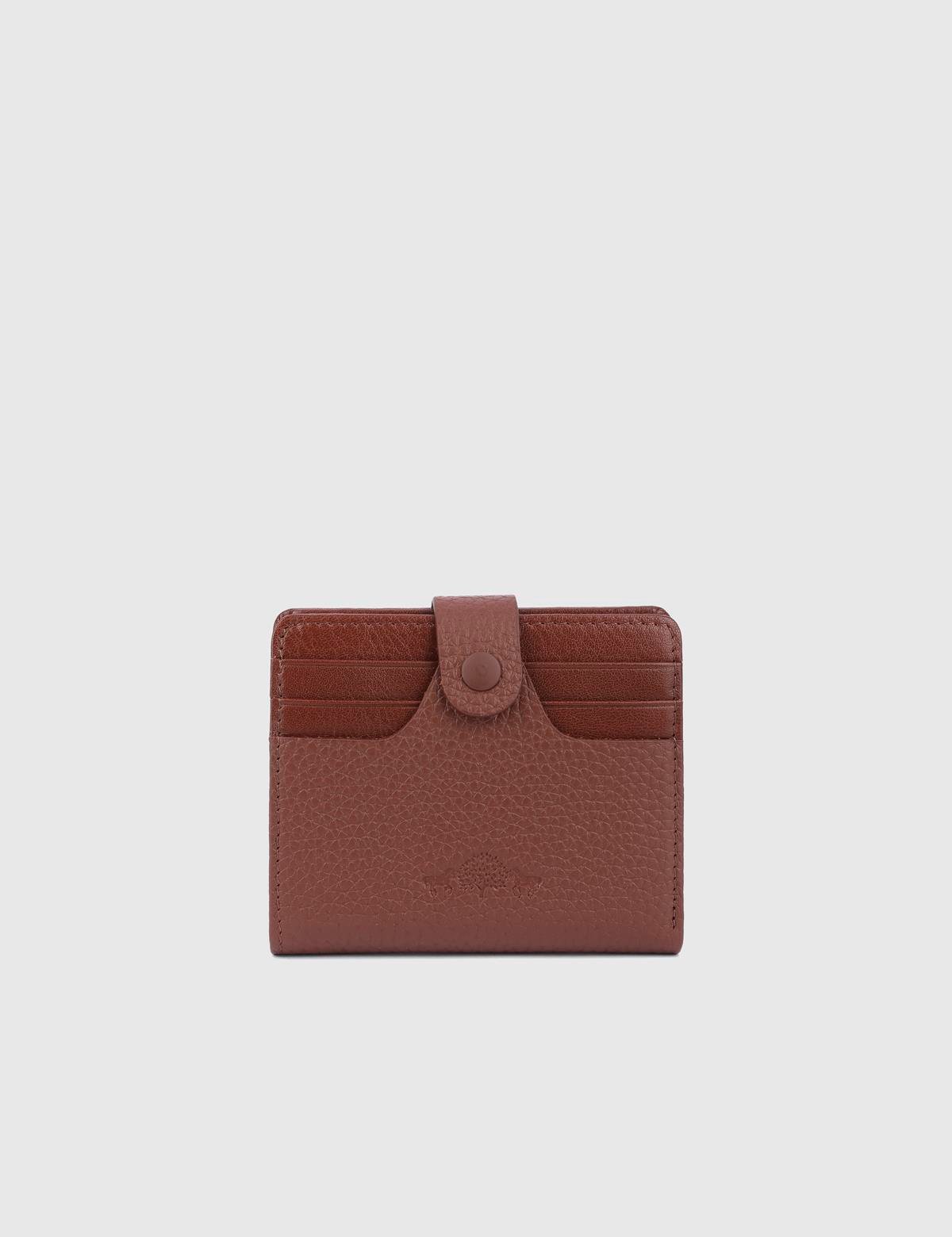 Rainier Saddle Brown Leather Unisex Wallet
