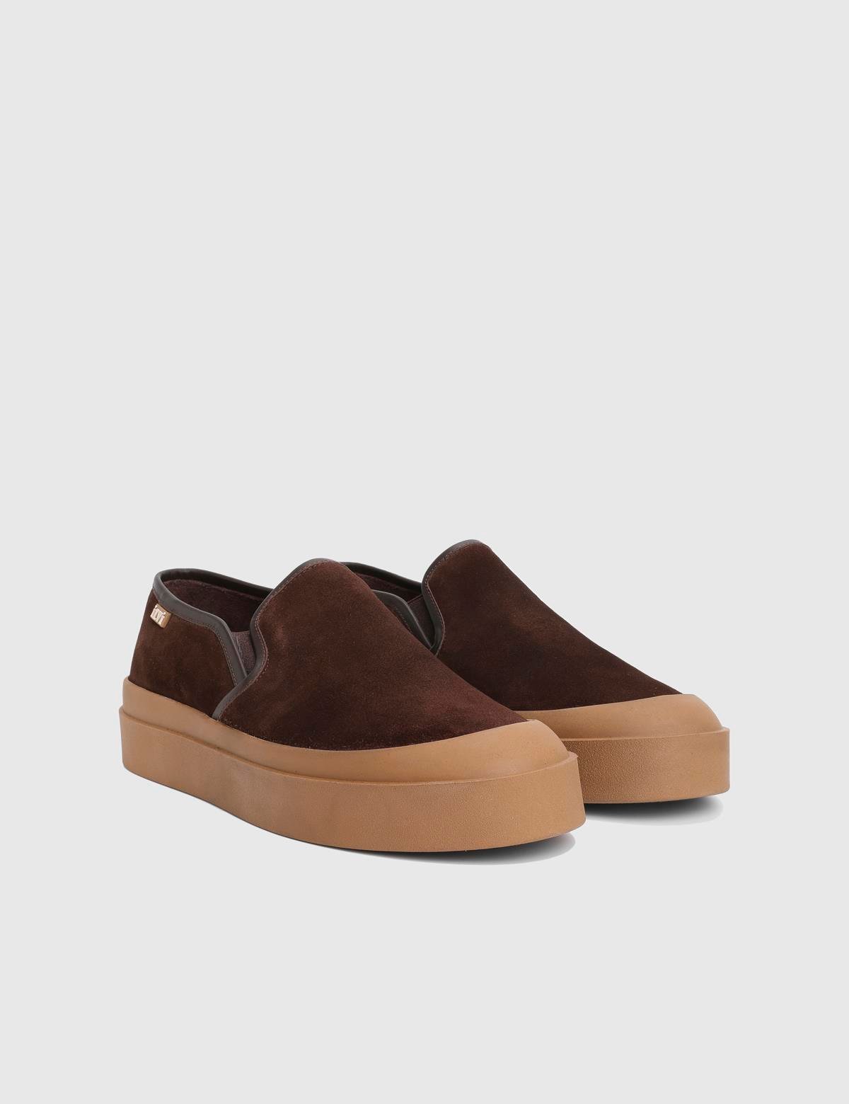 Rang Brown Suede Leather Men's Sneaker