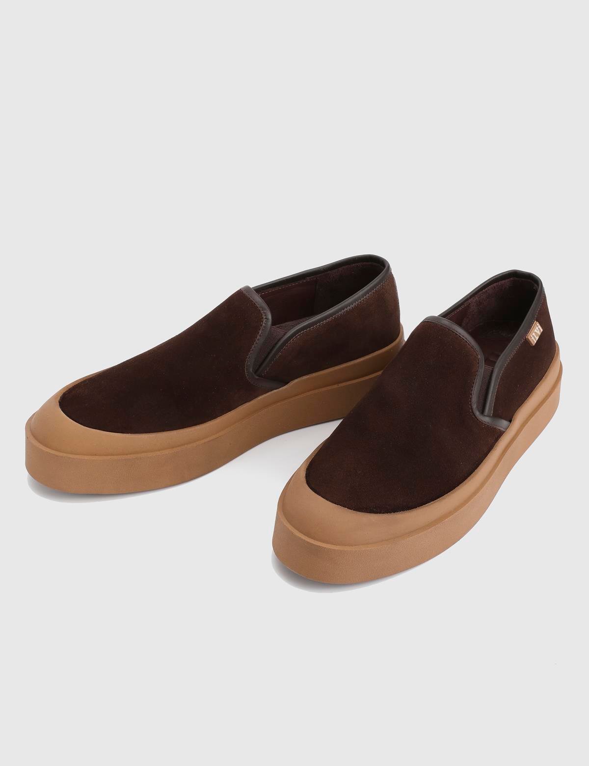 Rang Brown Suede Leather Men's Sneaker