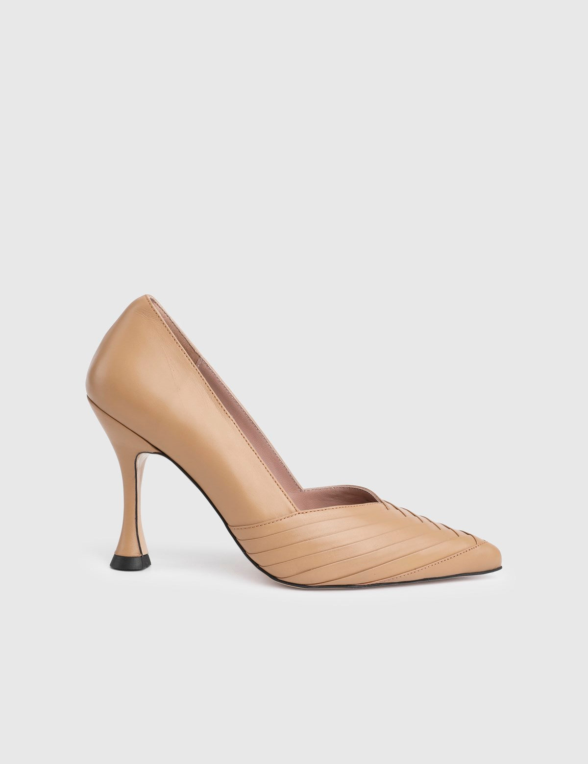 Ranya Genuine Leather Women's Mink-Print High-Heeled Shoes