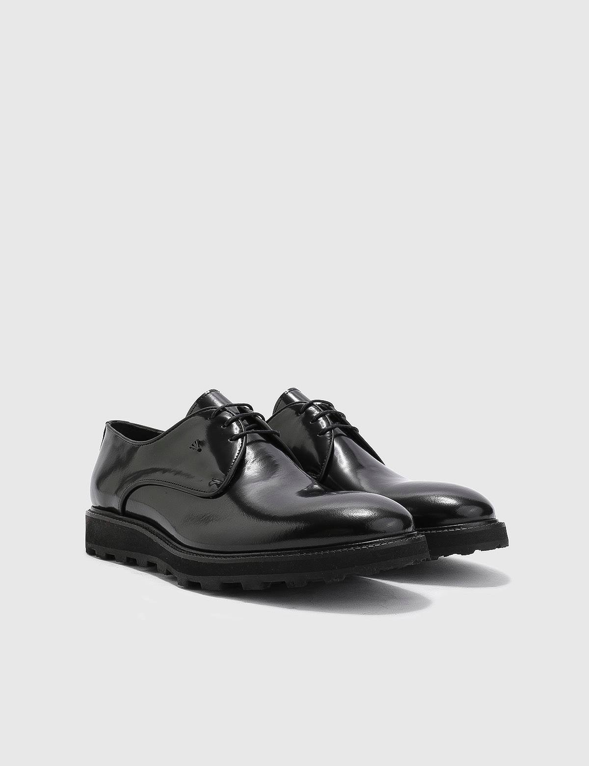 Ravi Black Florentic Leather Men's Oxford