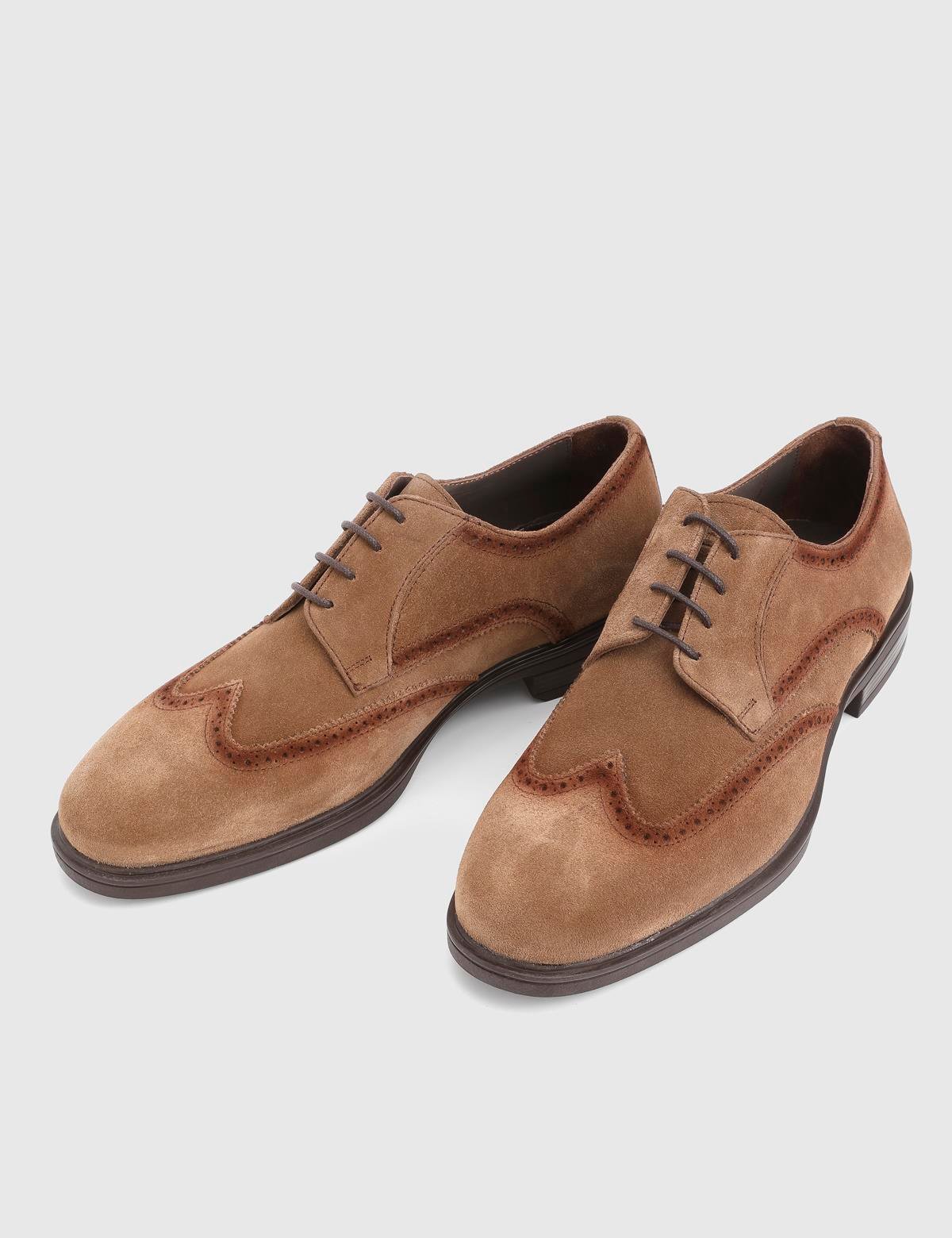 Redi Saddle Brown Suede Leather Men's Classic Shoe